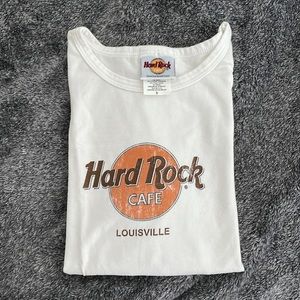 Hard Rock Cafe Louisville White Tshirt Size S